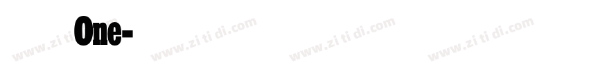 摇滚乐 One字体转换